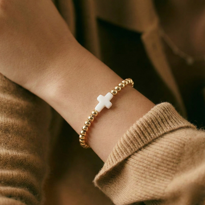 Gold Cross Bracelet