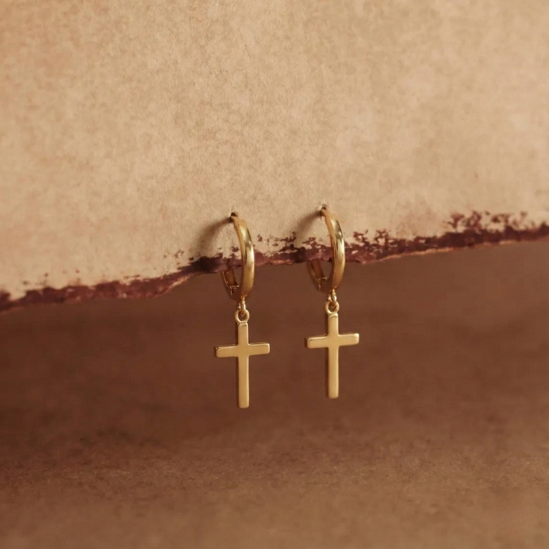Classic Cross Earrings
