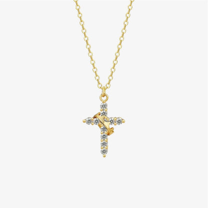 Crown Cross Necklace