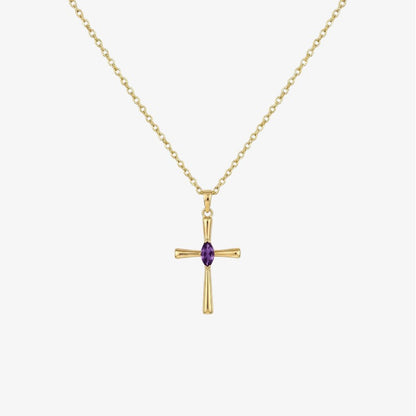 Birthstone Faith Necklace